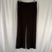 New Chico's Harrington Modern Fit Pants Women's .5 Brown Chocolate Flat Front