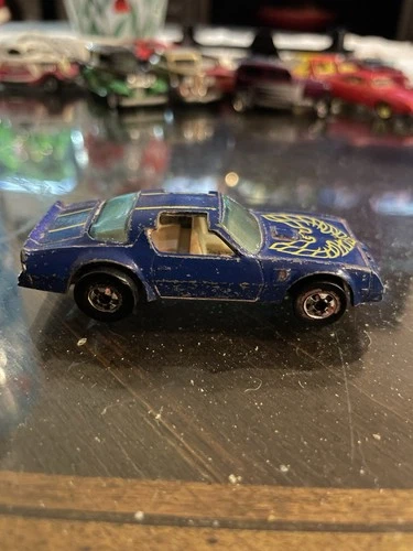 Vintage 1977 Mattel Inc Hot Wheels Hot Bird - Blue Nice!
