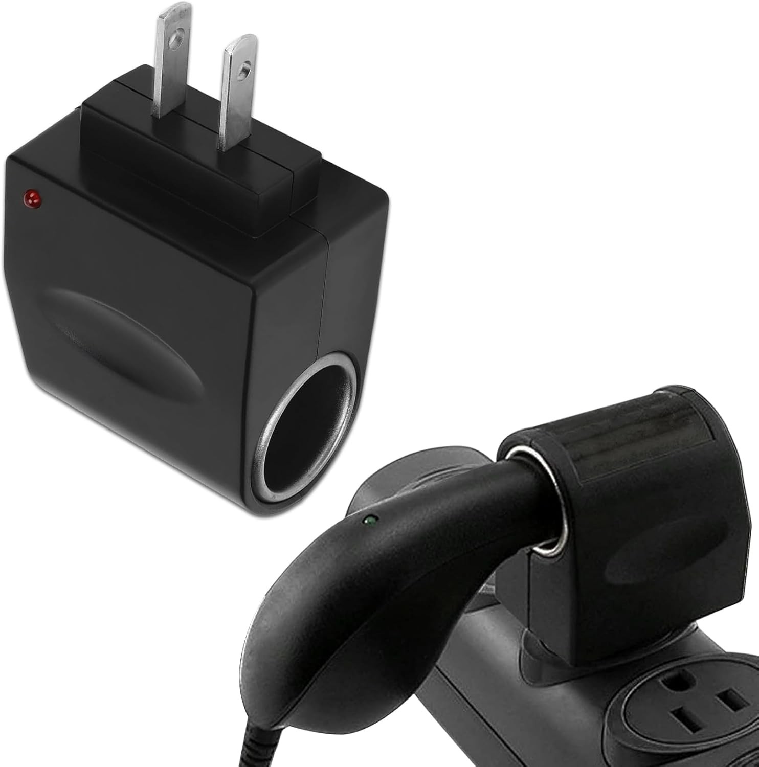Socket Adapter Converter, Cigarette Lighter To Wall Outlet