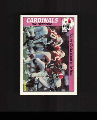 1988 Fleer Team Action #33 You've Gotta Hand It to Him Cardinals Football Card