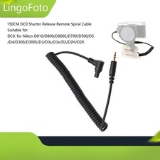 150CM DC0 Shutter Release Remote Spiral Cable for Nikon D810/D800/D700 D500/D5