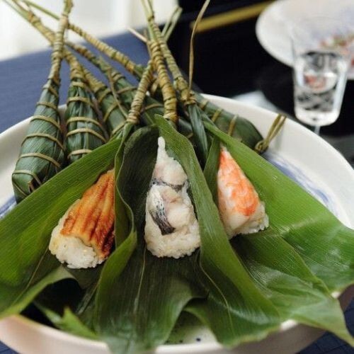 100 Sushi Natural Wild Dried Bamboo Leaves Sashimi Dish Leaf Ornament Natural - Bild 7 von 12