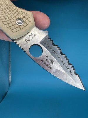 Spyderco CPM-S30V Native OIF Operation Iraqi Freedom Folding
