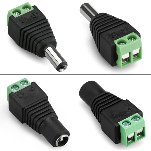 12V DC Power CCTV Camera Male Female Connector Adapter Plug Jack Socket Cable OZ - Picture 2 of 3