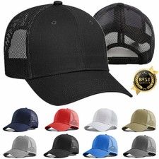 12 Pack Trucker Hat Mesh Back Plain Solid Snapback Adjustable Blank Baseball Cap