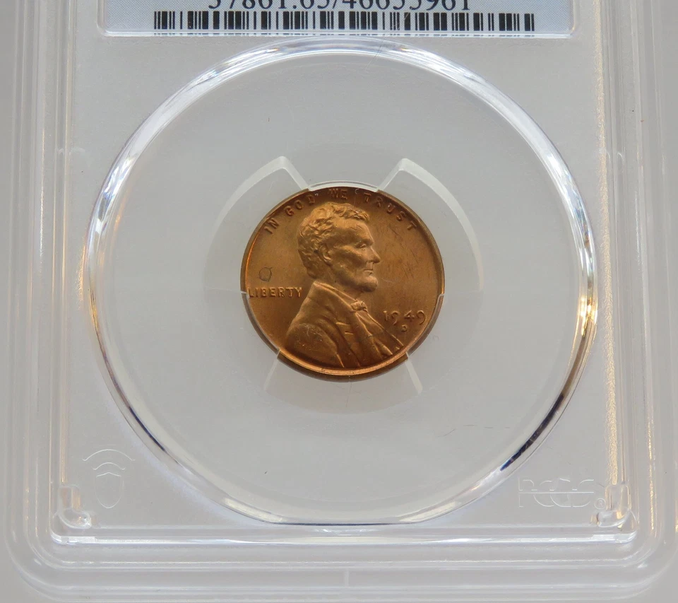 1949-D/D Lincoln Cent Wheat MS 65 RD RPM FS-501 - Free Shipping! - F#5961 - Image 4 of 4