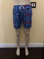 NWT Marvel Men  s Size Medium Black Panther Print Swim Trunks/Board Shorts