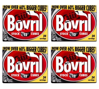 Bovril Beef Stock Cubes 12 x 10g PACK OF 4