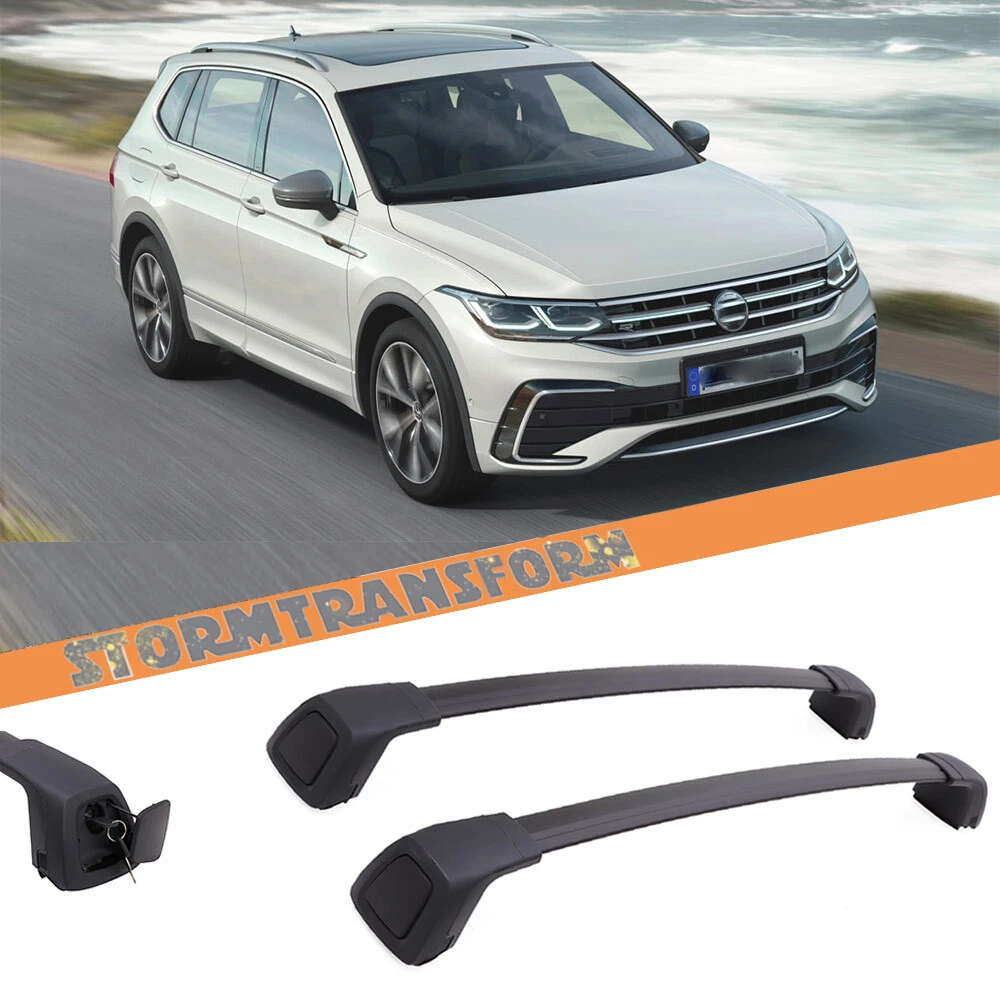 US Stock Cross Bars for Volkswagen VW Tiguan 2018-2024 Luggage Roof Cargo  Rack