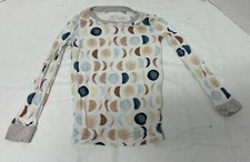 Little Sleepies Long Sleeve Luna Neutral Bamboo Pajama Top Size 5/6 Moon Cresent