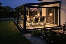 Glass Room / Garden Room with Glass Roof Aliuminium Veranda 3m x 4m Carport
