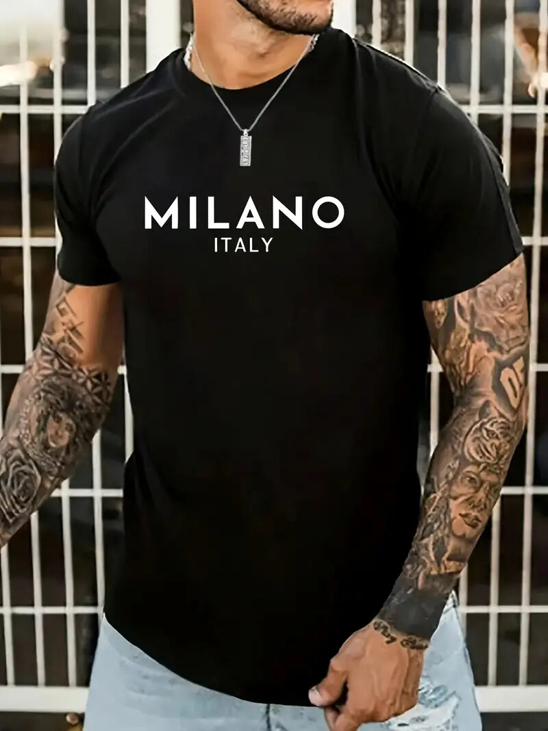 Per Uomo Germania Bandiera Maglietta T-shirt Cotone Manica Corta Grafico Camicia Nero Bianco - Foto 5