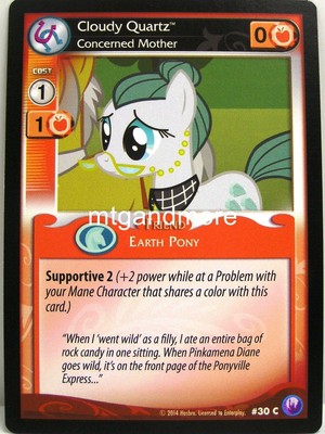 My Little Pony - 2x #030C Cloudy Quartz, Concerned Mother - Canterlot Nights