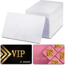 100 Pcs Sublimation Business Card Blanks – Double-Sided Aluminum Alloy Cards, Pe