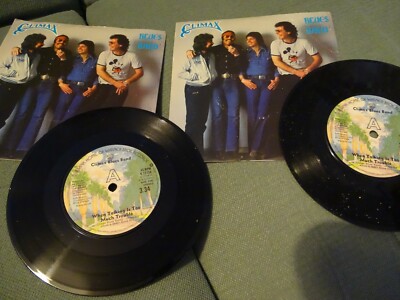 2 X COPIES - 7'' PIC COVER - CLIMAX BLUES BAND - WHEN TALKING IS TOO MUCH TROUBLE