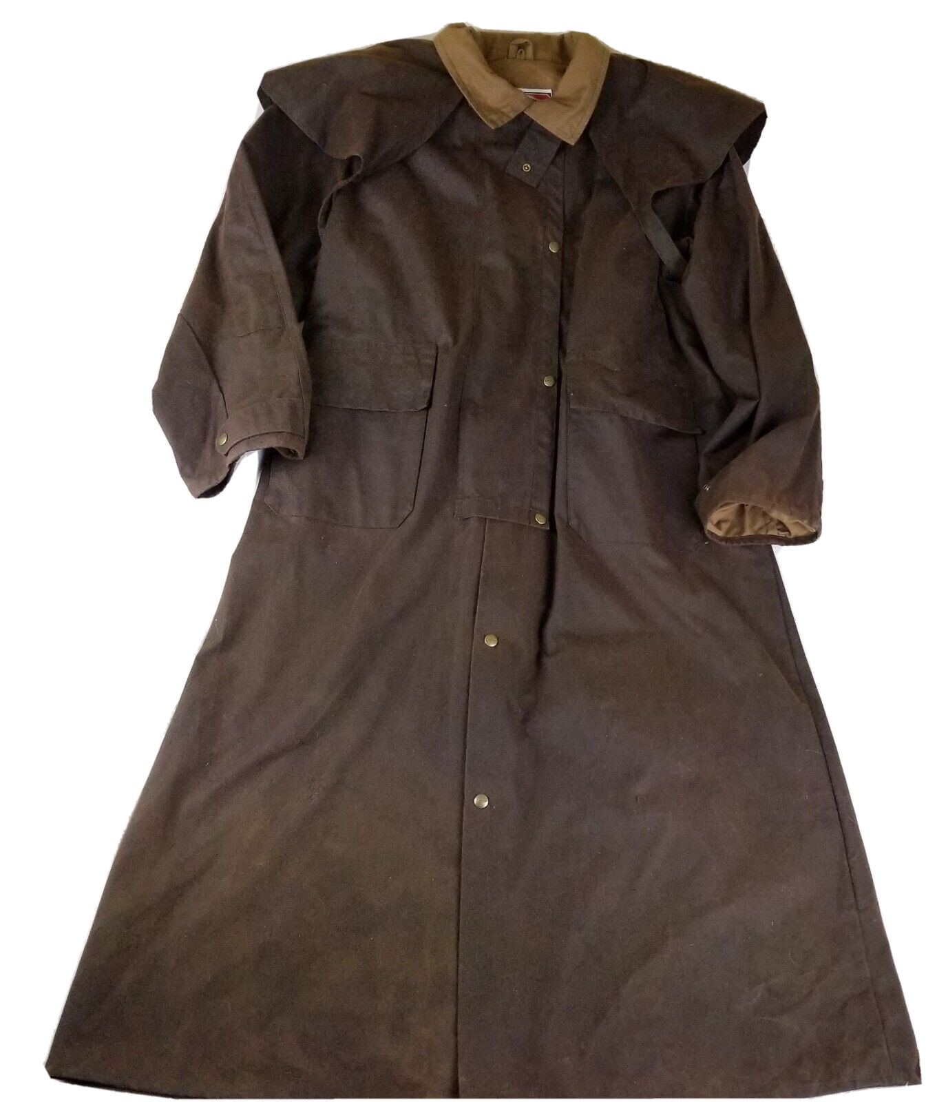 Koolah Long Coat Oilskin Western Cowboy Outback Duster Waxed Cotton