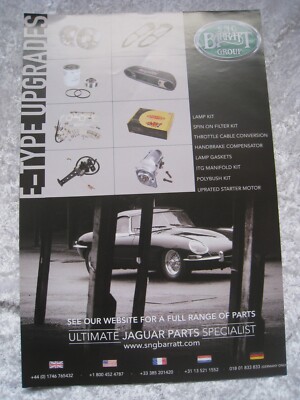 SNG BARRATT GRUPPE E-TYPE UPGRADES JAGUAR TEILE SPEZIALIST 2015 WERBUNG A4 AKTE 30