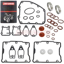 Rocker Box Tappet Cover Exhaust Gasket Ring Seal Kit Set for Harley TWIN CAM