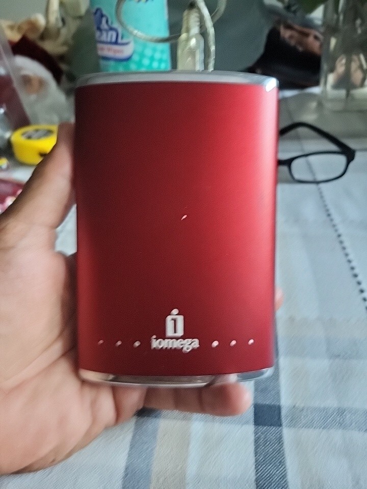 iOmega External Hard Drive 31734600-RPHD-U (No Power Cord) Red-image