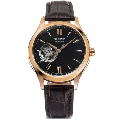 ORIENT CLASSIC RN-AG0727Y Automatic Watch Brown Dial Leather Band