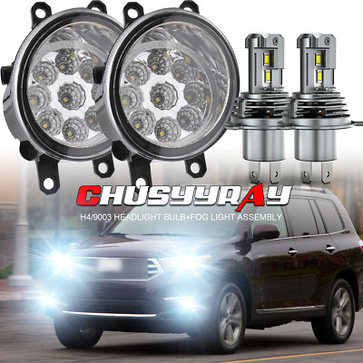 For Toyota Highlander 2008-2010 Lámparas para Faros Altos/Bajos+Faros Antiniebla