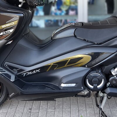 Labelbike 3D Schutzaufkleber "Protection Zone Key" Für Yamaha TMAX 2008-2011 – Kratzfest & Wasserdicht