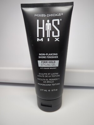 Mixed Chicks HIS MIX Shine Finisher Firm Hold Hair Styling Gel for Men 6 oz/New