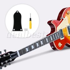 Black Electric Guitars Truss Rod Cover Replacement 3 Hole with Screw Set
