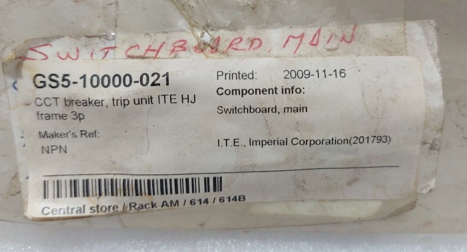 ITE HJ3W150 Circuit Breaker Trip Unit - Image 2 of 4