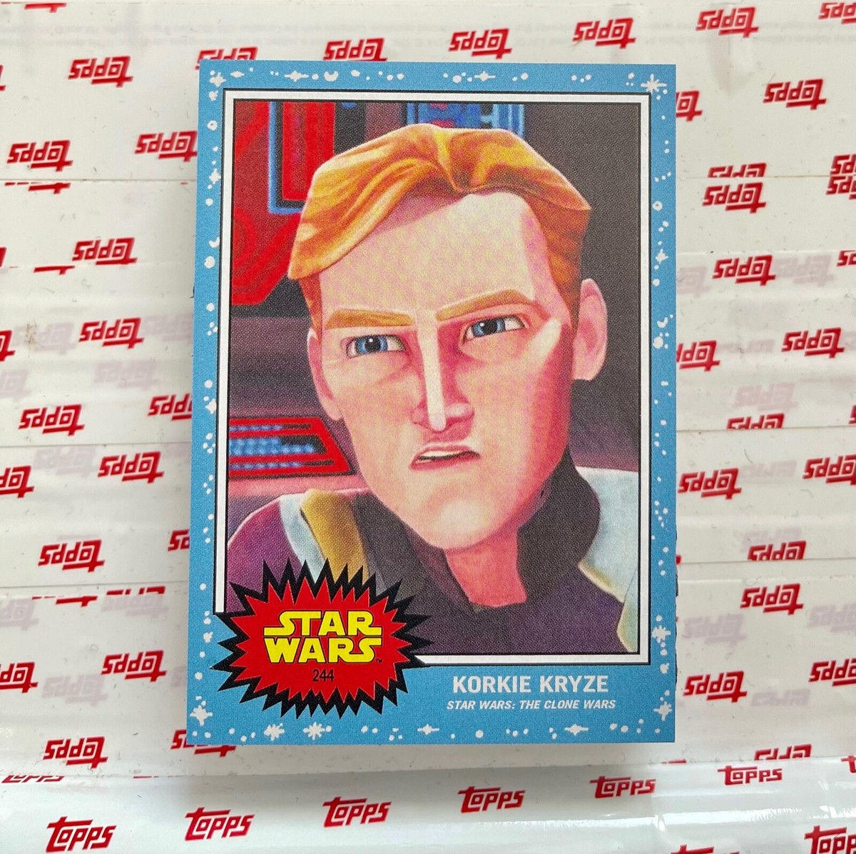 TOPPS STAR WARS LIVING SET CARD KORKIE KRYZE #244 STAR WARS : THE