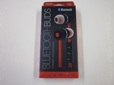 Sentry BT150 Wireless Rechargeable Bluetooth Earbuds Black and Red