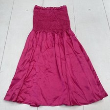 SHEIN Pink Satin Sleeveless Dress Women s Small New