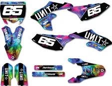 Custom graphics for Yamaha YZ 65 2018 - 2025 Tye style full sticker kit decals