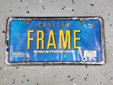 New Cruiser Accessories Chrome Steel Metal License Plate Frame 20030 Classic New Cruiser Accessories Chrome Steel Metal License Plate Frame 20030 Classic