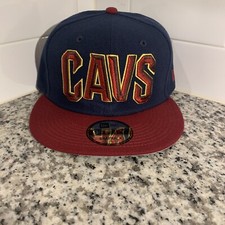 Cleveland Cavaliers New Era 9FIFTY NBA Navy Adjustable Snapback Cap Hat OSFM