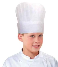 Chef Hat Cook Food Cookout BBQ Fancy Dress Up Halloween Child Costume Accessory