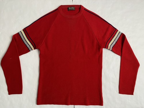Meister ski sweater red vintage men's L 