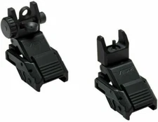 VISM Flip-Up Front & Rear Sights Set Picatinny Mount Rifle Iron Back-Up Sights
