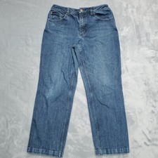 Duluth Trading Jeans Womens 10x31 Blue Denim Straight Leg Classic Casual Pants
