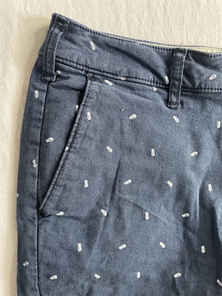 Мужские шорты Hollister 32x7 дюймов темно-синие с принтом в виде ананаса пляжные подготовительные китайские - Изображение 2 из 4