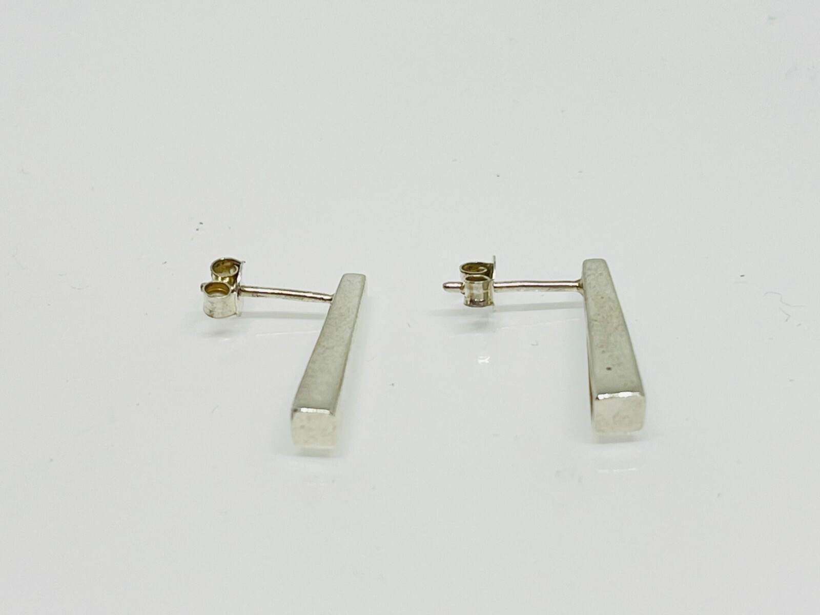 Gorgeous Solid Artistic Design Stud Earrings 925 … - image 8