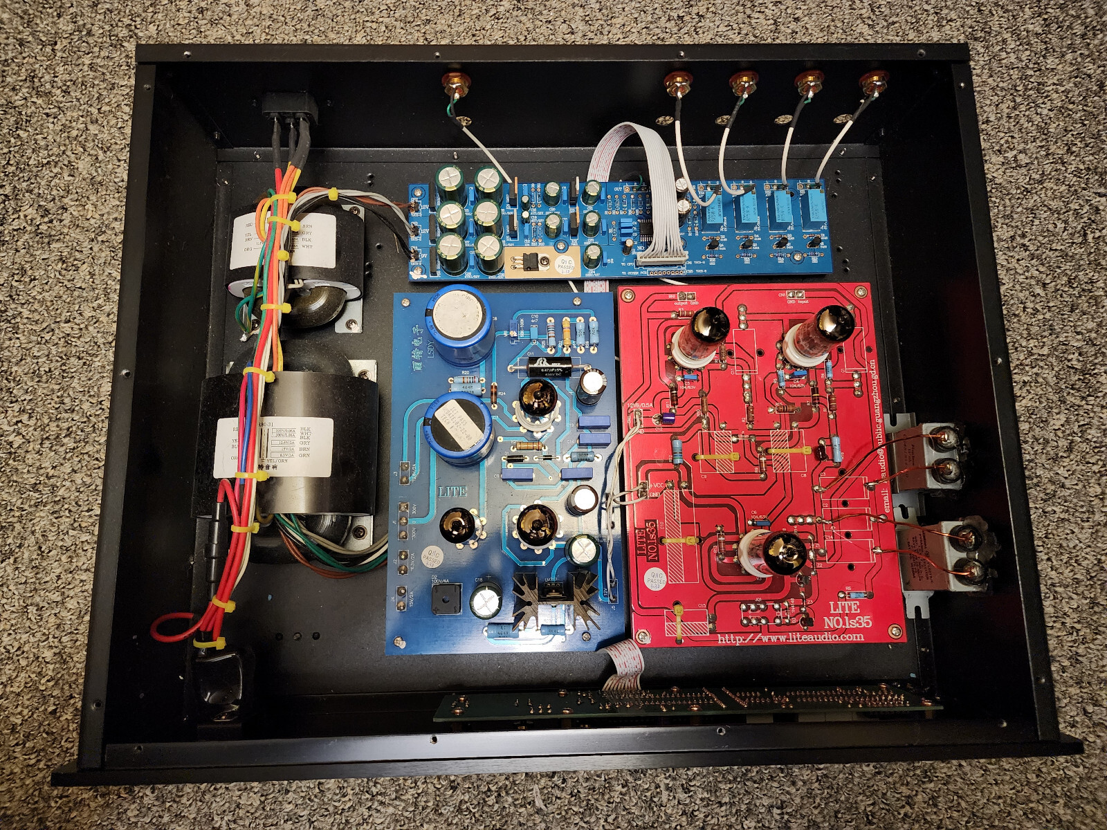 L's (Lite) Audio A28 Tube Preamplifier, dual mono design, sold as stereo pair