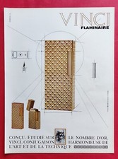 PUBLICITE DE PRESSE: Fumeur - Briquet VINCI FLAMINAIRE Parfum Marcel FRANCK 1964