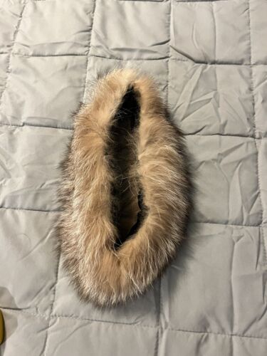 Said Fifth Avenue Genuine Sheared Brown Genuine Fur Collar Neck Wrap Warm - Picture 1 of 10