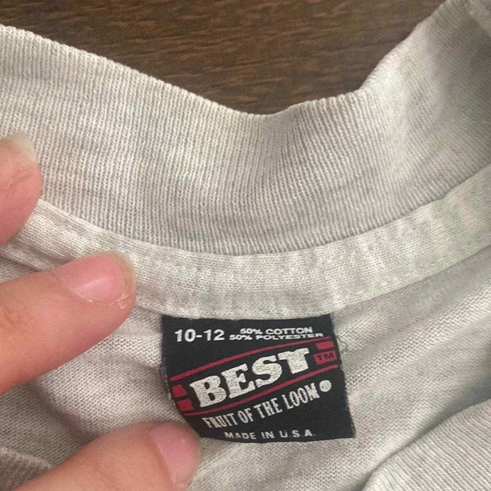 Camiseta vintage de Mickey Mouse Best Fruit of the Loom para niños buen estado talla 10/12 Foto 2 de 4