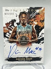 2021-22 Topps Inception OTE Overtime Elite RC/200 Davion Mace #IA-DM2 Auto