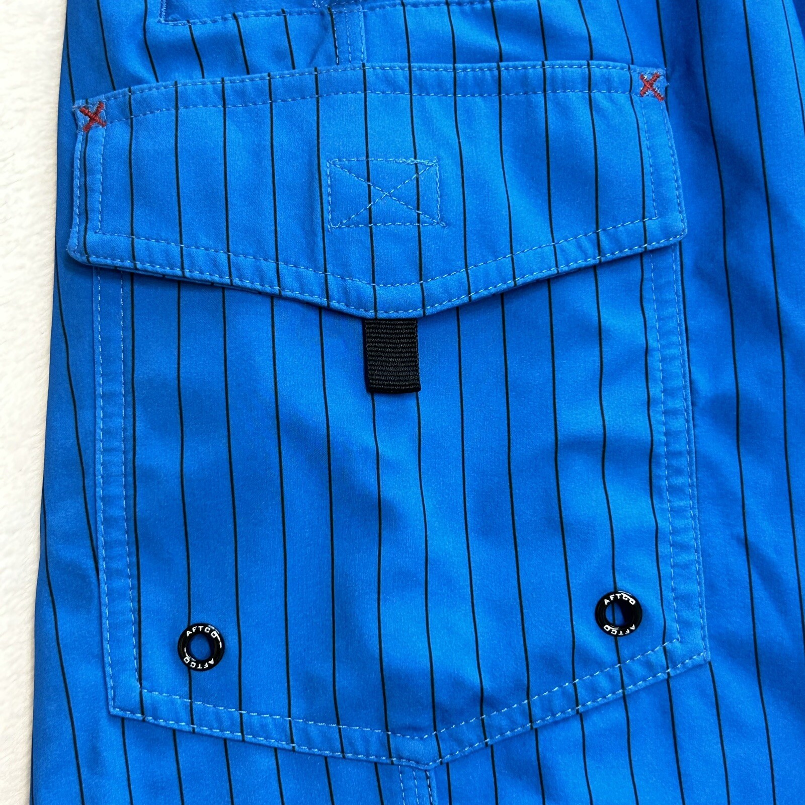 AFTCO Cargo Fishing Swim Trunk Short Mens Size 44 Nav… Gem