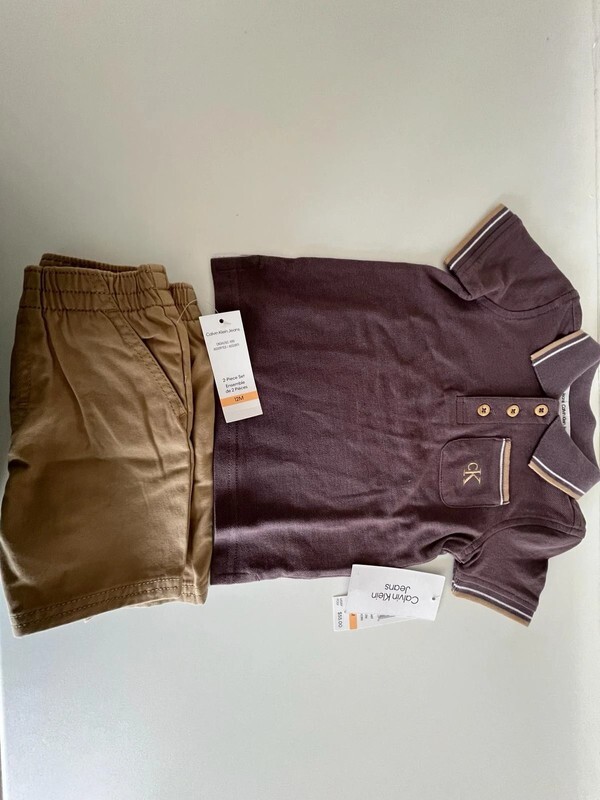 Calvin Klein Jeans -Polo and Chino Shorts Set - 18 months Brand New With Tags image 4