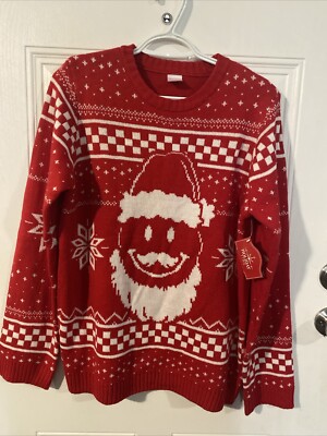 Holiday Time Boys Christmas Sweater Color: Red , Sizes XXL (18) New With Tag.