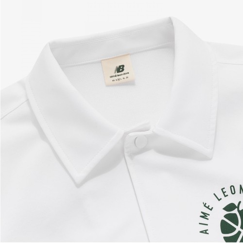 AIMÉ LEON DORE x NEW BALANCE 'ALD / NB SONNY NY Coaches Jacket' - weiß/grün - XL - Bild 4 von 4